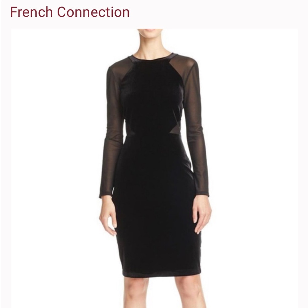 French Connection Velvet Cocktail Dress